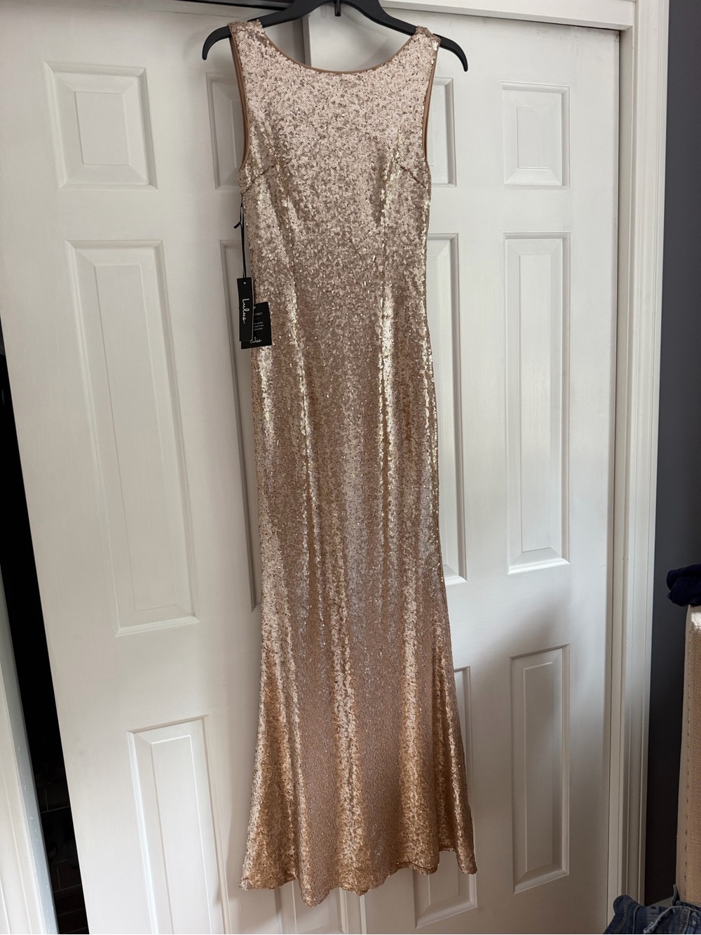 Lulu’s Sequined Bridesmaid Dress NWT
